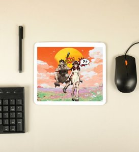 Playful Couple Adventure Printed Mousepad