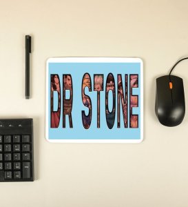 Bold Text Anime Collage Printed Mousepad