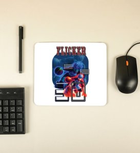Flicker Mode Activated on Neon Basketball Court Graphic Printed Mousepad