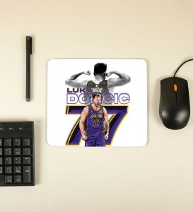 Purple Thunder with Number 77 Graphic Printed Mousepad