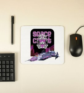 Night Mission: Retro Space Cadet Printed MousePad