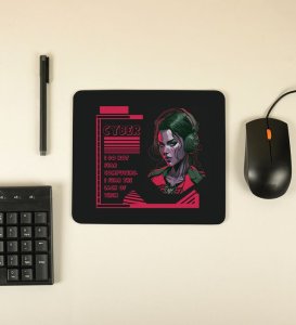 Neon Mindset: No Fear of Machines Printed MousePad