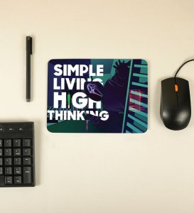 Simple Living High Thinking Printed Mousepad