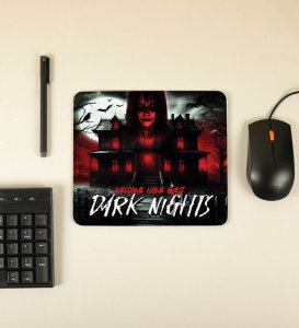 Haunted House Dark Nights Horror Theme Printed Mousepad