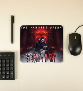 Gothic Romance Vampire Eternal Night Scene Printed Mousepad