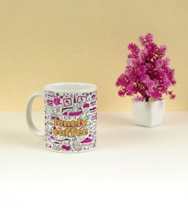 Solo Sips and Sweet Sketches Design Printed Coffee Mug 250ml