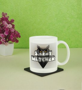 Silent Watcher Graphic Printed Coffee Mug 250ml