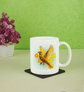 Yellow Flight Design Printed Coffee Mug 250ml