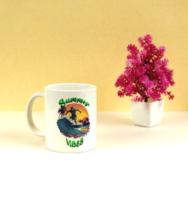 Surf More, Stress Less Beach Mood Printed Coffee Mug