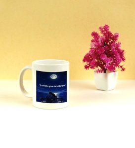 Grow Old Together Under the Stars Printed Coffee Mug