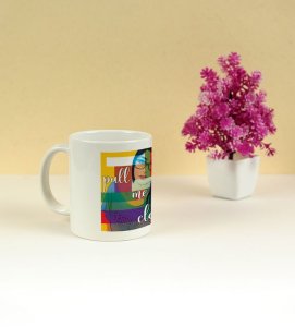Stylish Graphic Woman Design With Powerful Vibe Printed Coffee Mug 250ml