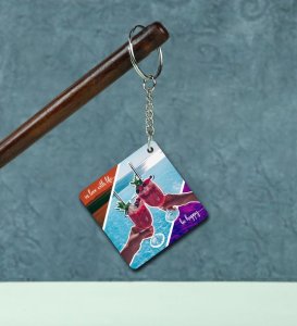 In Love With Life and Ocean Views Printed Keychain Pack of 2