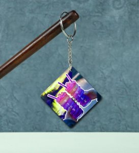 Perfect Gift For Couples King Queen Printed Keychain Pack of 2