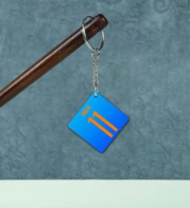 Legendary Number 11 Tribute Printed Keychain Pack of 2