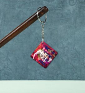 You Turn Me On Design Printed Keychain Pack of 2