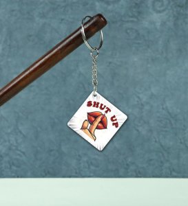 Silent Sass Printed Keychain (Pack of 2)