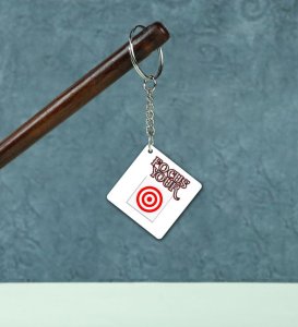 Focus Your Goal Reminder Printed Keychain Pack of 2