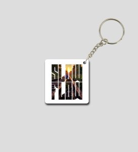Sunset Reflection Slow Flow Path Printed Keychain Pack of 2