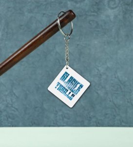 Thrill of Ice and Snowy Peaks Printed Keychain Pack of 2