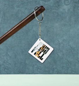 Golden Drop Rain Fall Mood Keychain Pack of 2