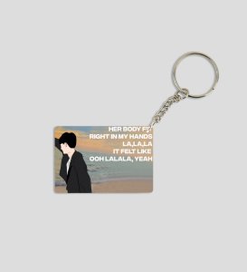 Romantic Beach Dance Moment Printed Keychain Pack of 2