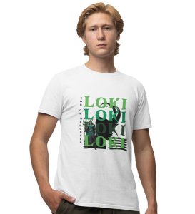 Allfather of Runes: Norse Legend Graphic Printed White T-Shirt