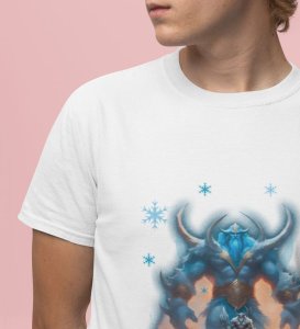 The Rise of Iceborn: Frost Realm Graphic Printed White T-Shirt