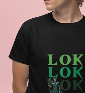 The Art of Illusion: Multi Layered Graphic Printed Black T-Shirt