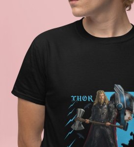 Call of the Hammer: Norse Legend Graphic Printed Black T-Shirt