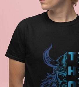 Hammer of the Storm: Bringer of Thunder Graphic Printed Black T-Shirt for Men