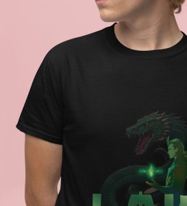 Master of Mischief: Shadows Behind the Throne Graphic Printed Black T-Shirt for Men