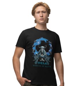 Goddess of the End: Silence Before the Storm Graphic Printed Black T-Shirt for Men