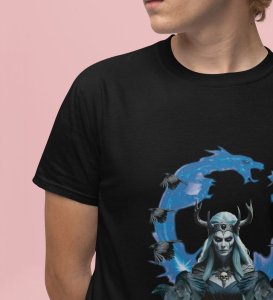 Goddess of the End: Silence Before the Storm Graphic Printed Black T-Shirt for Men