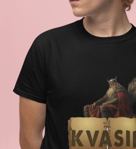 Gift of the Gods: Essence of Pure Wisdom Graphic Printed Black T-Shirt for Men