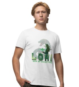 Master of Mischief: Shadows Behind the Throne Graphic Printed White T-Shirt for Men