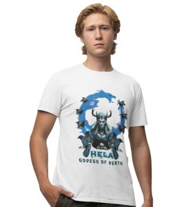 Goddess of the End: Silence Before the Storm Graphic Printed White T-Shirt for Men