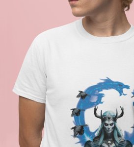 Goddess of the End: Silence Before the Storm Graphic Printed White T-Shirt for Men