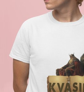 Gift of the Gods: Essence of Pure Wisdom Graphic Printed White T-Shirt for Men