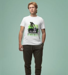 The Last Stand: Alien Invasion Graphic Printed White T-Shirt