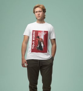 Lone Blade: Left Everyone Behind Graphic Printed White T-Shirt