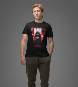 Neo-Tokyo Vibes: Believer Graphic Printed Black T-Shirt