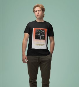 Stay With Me: Fading Moments Graphic Printed Black T-shirt