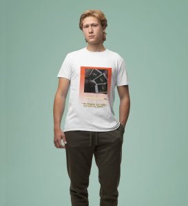 Stay With Me: Fading Moments Graphic Printed White T-shirt