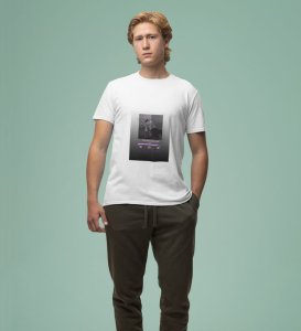 Waiting in Stillness: The Space Between Us Graphic Printed White T-shirt