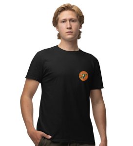 Shhh!!!: Sushi is Sleeping Graphic Printed Black T-shirt