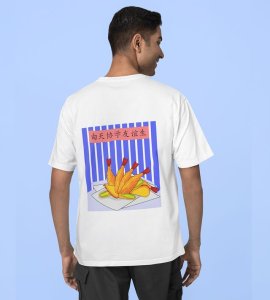 Tempura Time: Light and Crispy Graphic Printed White T-shirt