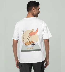 From Pan to Soul: Gyoza Edition Graphic Printed White T-shirt