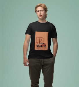 Edge of Speed : Born to Race Graphic Printed Black T-Shirt