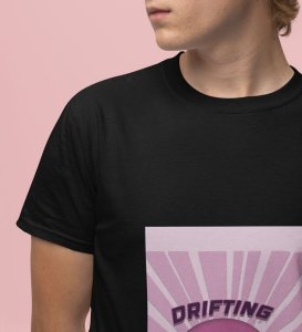 Smoke Shift : Drift Mode Graphic Printed Black T-Shirt