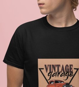 Gearhead Spirit : Vintage 19V89 Ride Graphic Printed Black T-Shirt